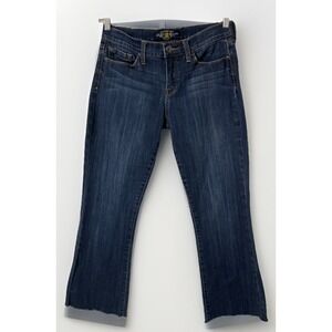 Lucky Brand Sofia Boot Cut Jeans Raw Hem Low Rise Women's Size 6/28 Stretch